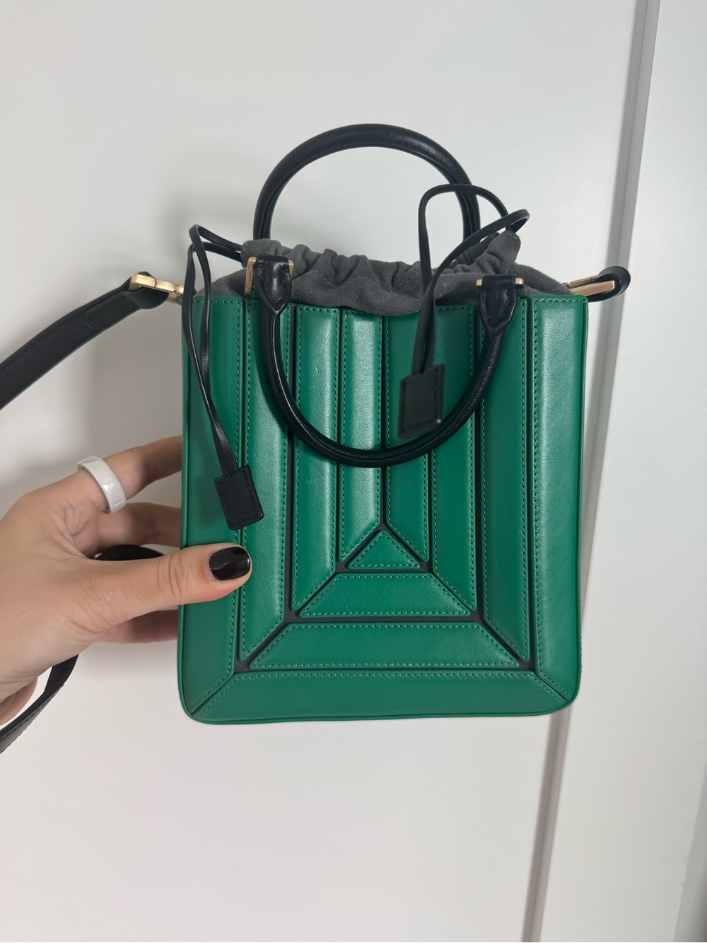 Mlouye Sera Tall Tote Mini in green